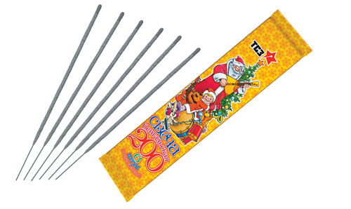  Бенгальские свечи 6 шт 200 мм в пакете  в Глазове