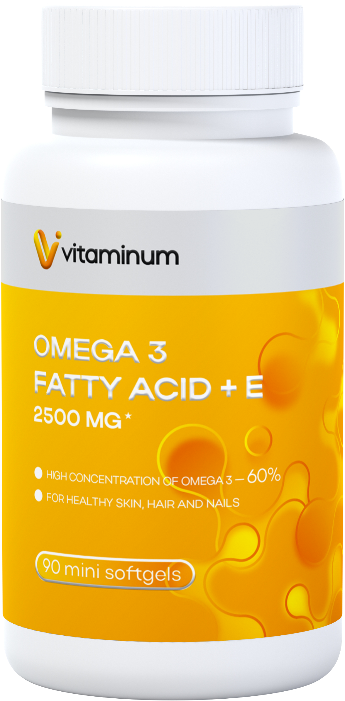  Vitaminum ОМЕГА 3 60% + витамин Е (2500 MG*) 90 капсул 700 мг   в Глазове